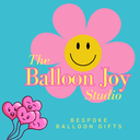 The Balloon Joy Studio logo in pink and teal 
